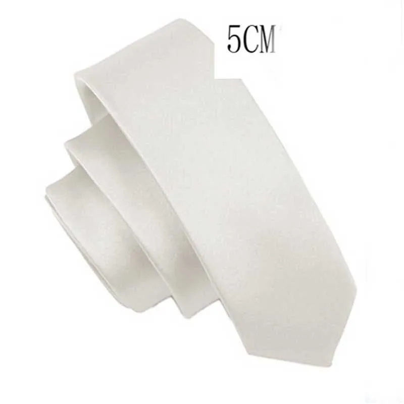 Men Cream White Бренд, мужские галстуки для родителей и детей, синие, фиолетовые, красные галстуки на шею, мужские галстуки на шею, одноцветные регулируемые Галстуки Для Свадьба, деловые, вечерние - Цвет: Men Cream White
