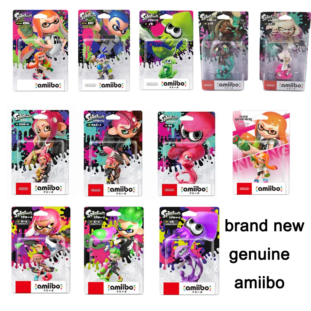 Amiibo Splatoon2 фигурки чернильный мальчик девочка кальмар жемчужина пристани для NS