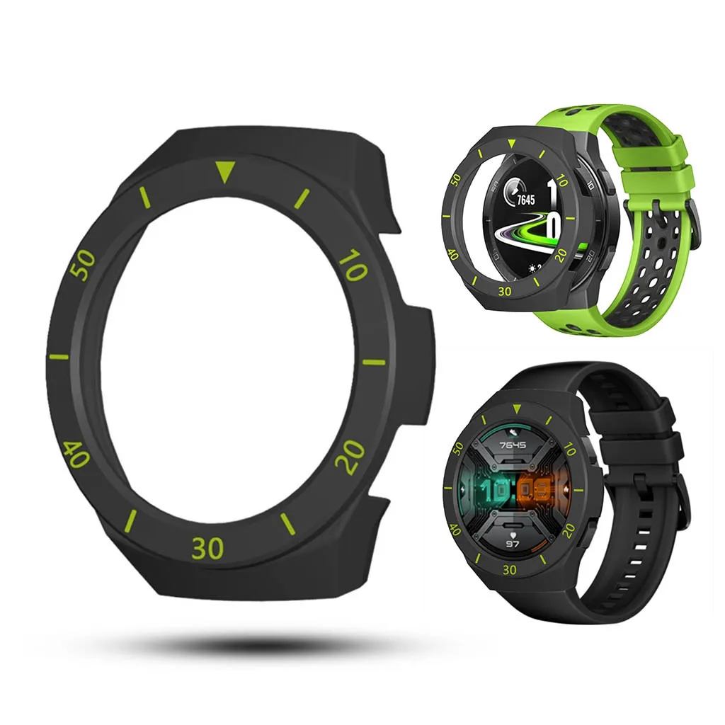 ТПУ чехол для Huawei-Watch GT 2E ремешок часы мягкое покрытие все вокруг рамка часов