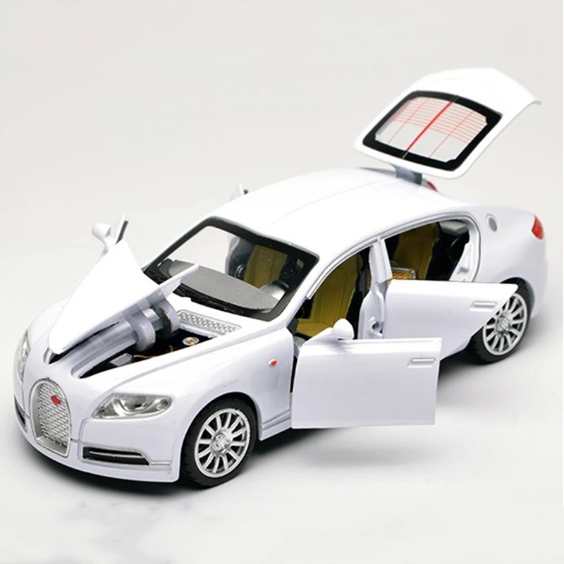 Звук и светильник 1:32 Bugatti Veyron 16C Galibier Diecast металлические модели автомобилей сплав