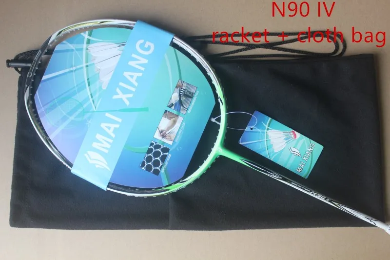 N90 4 cloth bag N90IV ракетки для бадминтона nano углеродистая Высококачественная N90III N90-4 ракетка для бадминтона - Цвет: N90 4 cloth bag