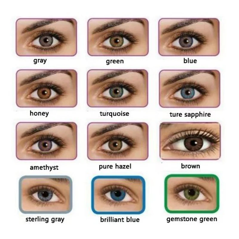 Цветные контактные линзы красивый ученик Хэллоуин Косплей 3 тона серии для