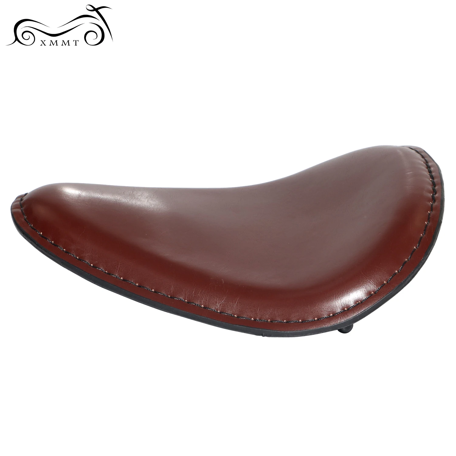 Мотоцикл шоколадные КАШТАНОВЫЕ КОЖАНЫЕ тонкие линии Solo сиденье водителя седло