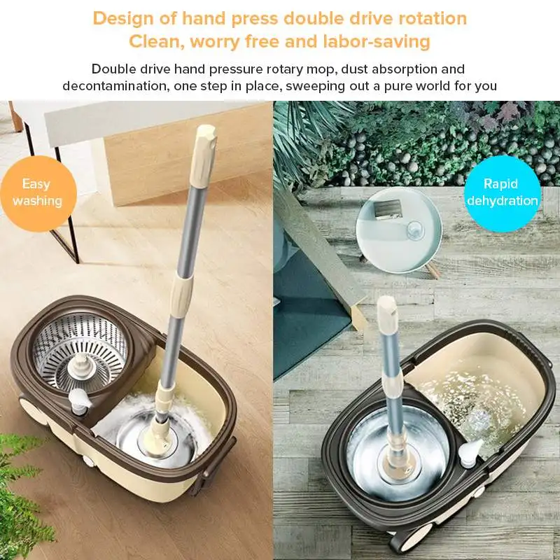 5/2 насадки для швабры вращающаяся на 360 градусов корзина из нержавеющей стали