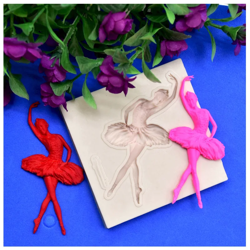 

DIY Baking Ballerina Silicone Mould Chocolate Mould Cake Decoration Liquid Silicone Mould fondant molds mold