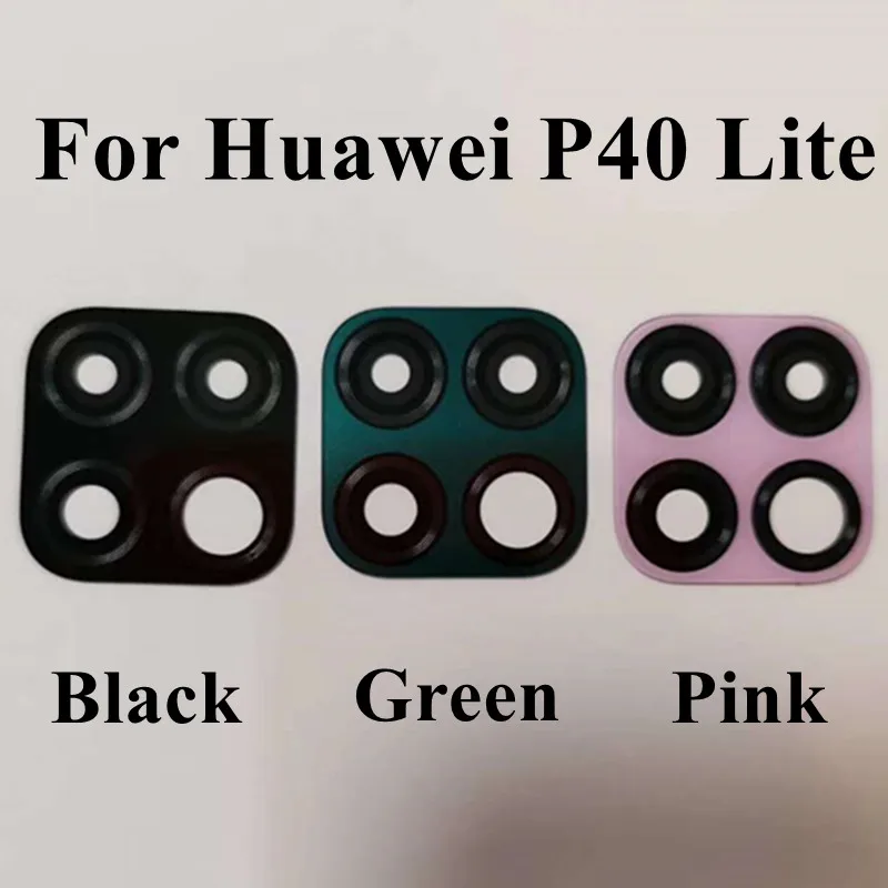 100% оригинальный стеклянный объектив для задней камеры Huawei P40 lite с клейкими