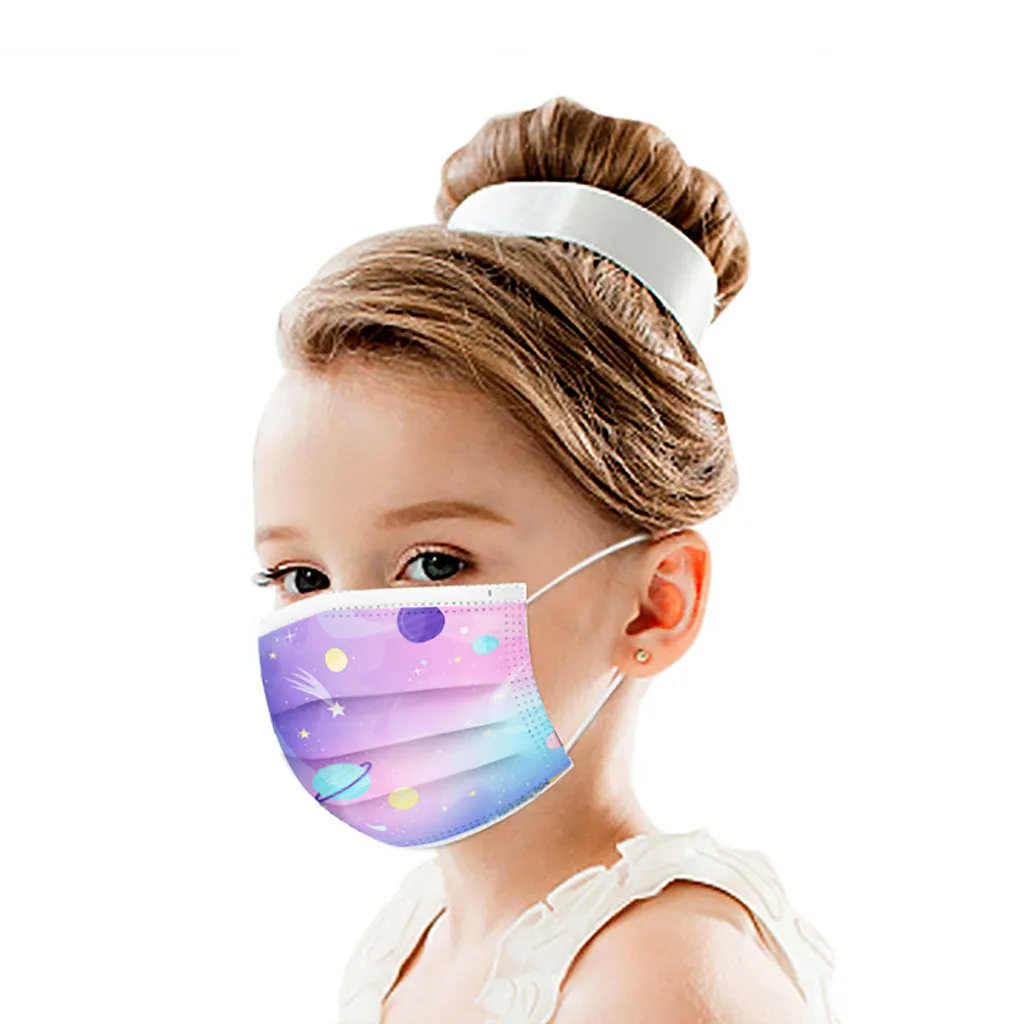 

50PC Disposable Cute Mask Children Printing Pattern Face Mask masque enfant lavable mascarillas nios