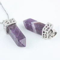 sunyik sword shape stone pendant bead fit necklacehealing chakra for women menfree chain