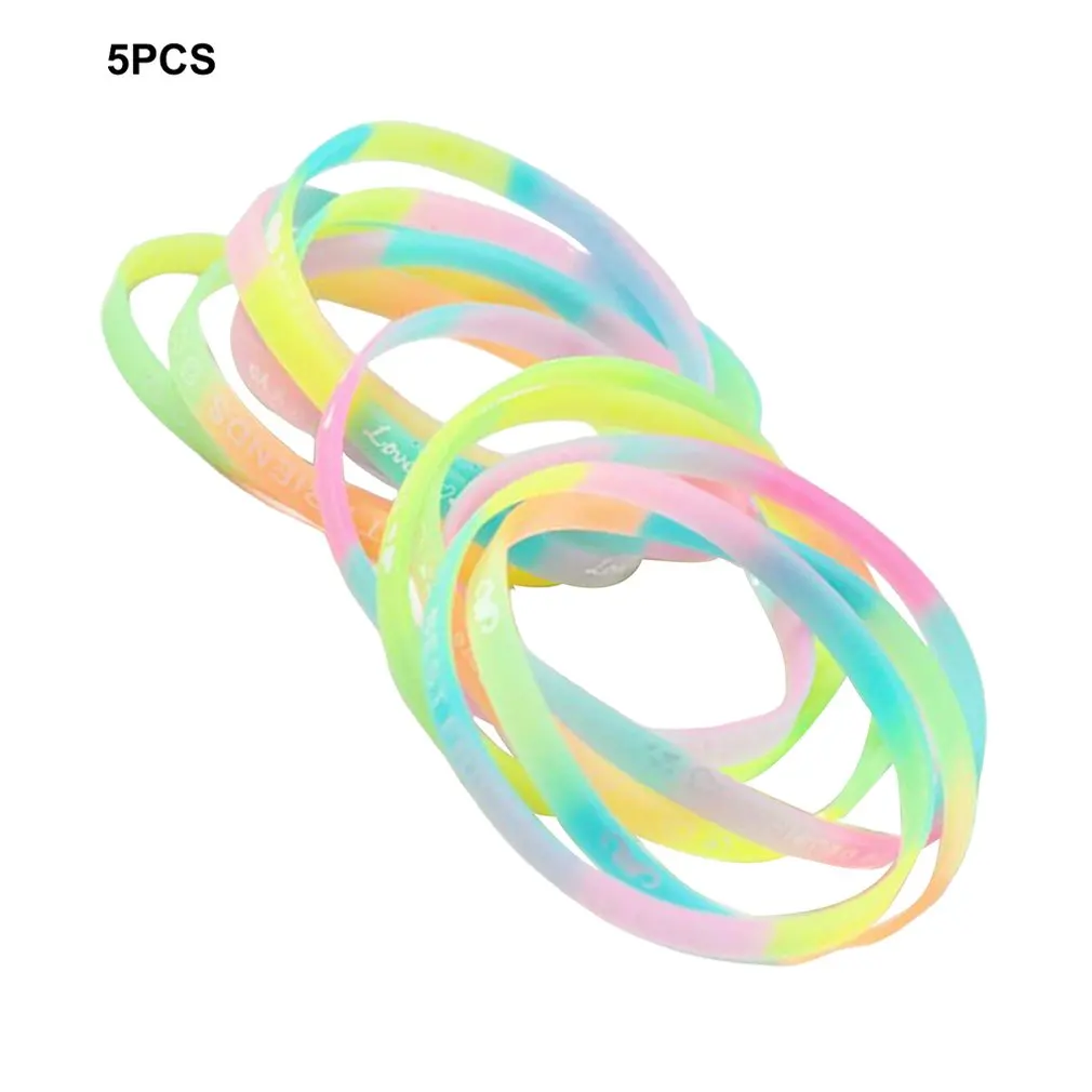 Унисекс светящийся спортивный силиконовый Узкий браслет рекламные подарки