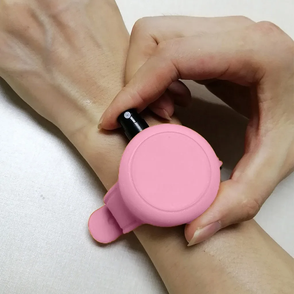 

2PCS Silicone Hand Sanitizer Dispenser Bracelet Wearable Hand Sanitizer Wristband Dispenser For Kids Outdoor School Travel FN50