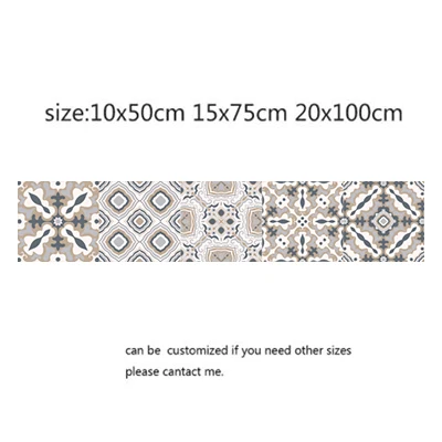 Мозаичная плитка в арабском стиле, наклейки для гостиной, кухни, ретро, 3D, водостойкая настенная наклейка, декор для ванной комнаты, самоклеющиеся обои DIY - Цвет: 9