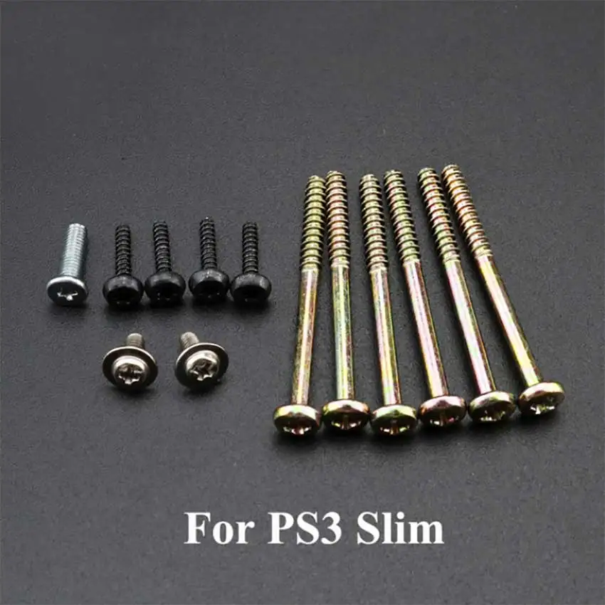 ChengHaoRan Screws Metal Full Set Replacement Repair Kit for Sony Playstation PS3 Slim 2000 3000 Controller Console | Электроника
