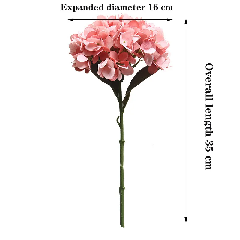 1 букет шелковых гортензий осенняя ваза для домашнего декора Рождественский