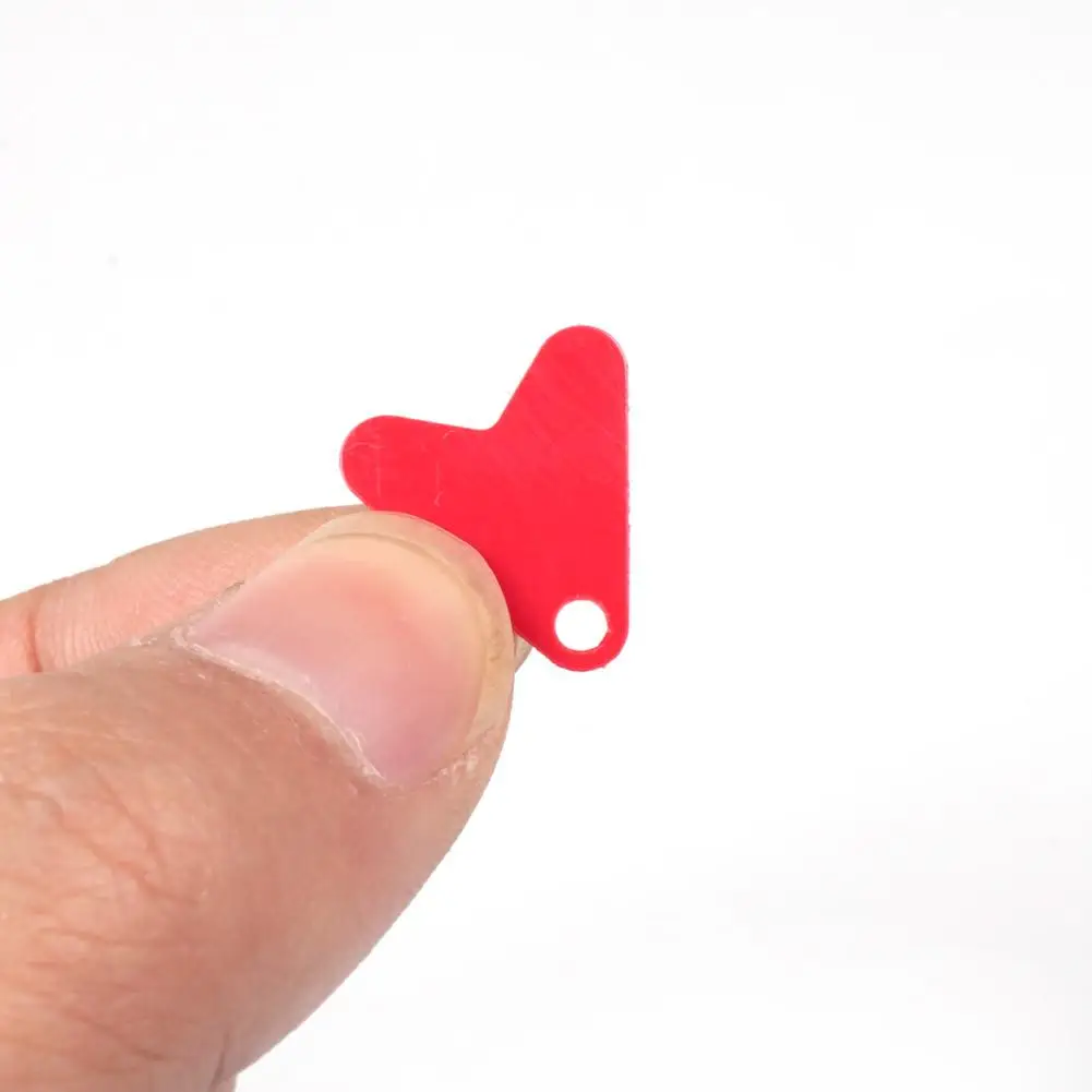 Новый 100 шт. Пластик с рыбьим хвостом для блесны рыболовные приманки Красное
