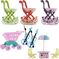 112 dollhouse shopping cart cart violin sofa umbrella set for ob11 16 blyth barbies pullip doll house furniture accessories