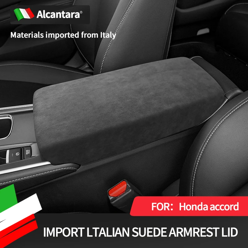 for Honda tenth generation Accord armrest box cover Alcantar flip fur protection cover interior high-end modification