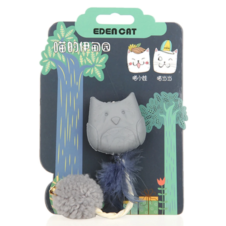 Игрушка-палочка для кошек с мятой игрушка жевания колокольчик сизальным
