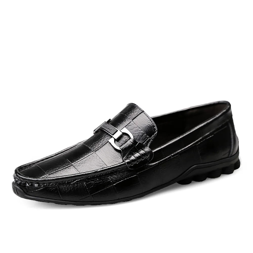 

Spring and Autumn New Loafers Men Casual Shoes Genuine Leather Slip on Boat Shoes for Men Moccasins Zapatos Selling Plus Size