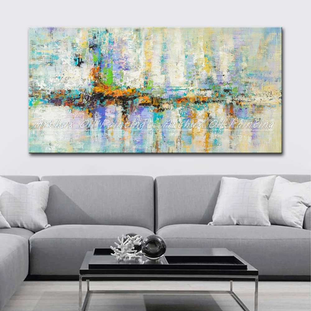 Arthyx 3D абстрактная Красочная картина маслом на холсте Современная