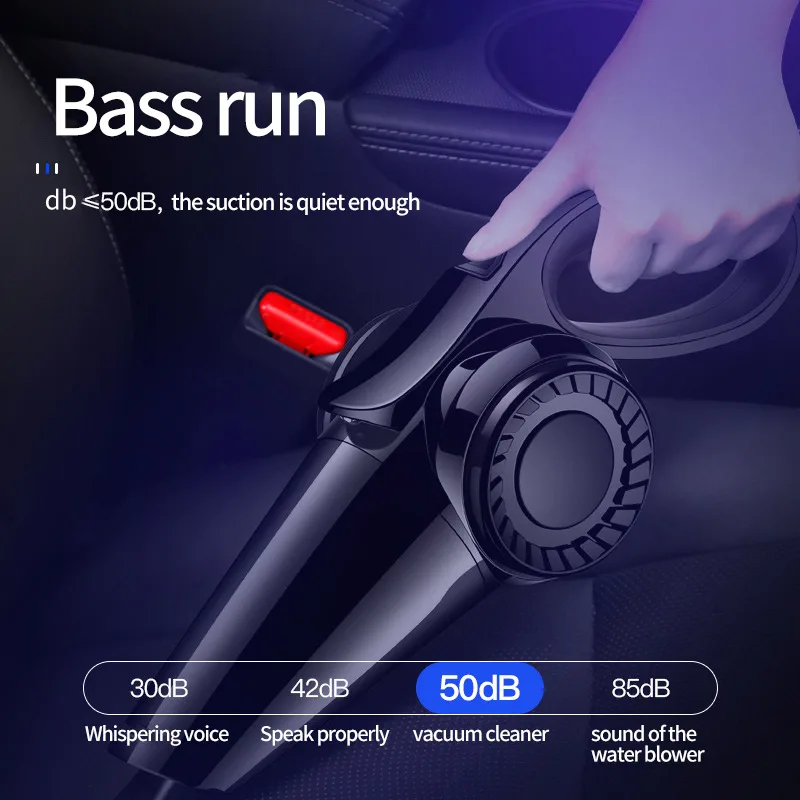 Автомобильный пылесос беспроводной 6000Pa 12V Беспроводной Мощный циклонный