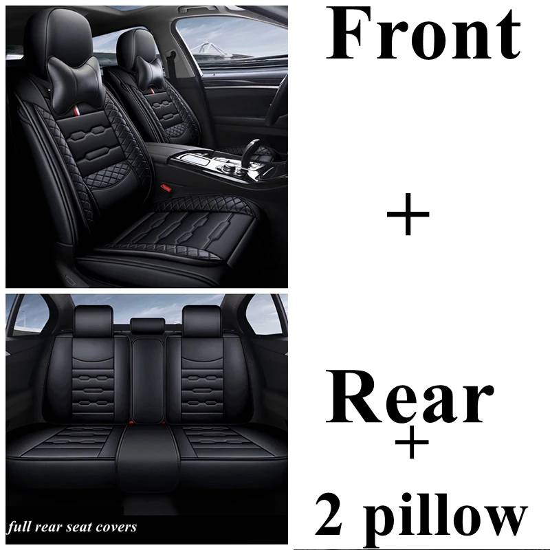 Переднее и заднее сиденье для Toyota Corolla Yaris Pruis Hilux FJ Cruiser LC Prado Vios Auris Matrix Venza Zelas автомобильные аксессуары - Название цвета: black luxury