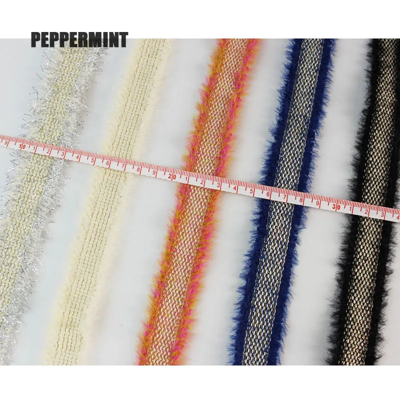 1 ярд 3 см серебряная твидовая тесьма зимняя меховая отделка тканые кружевные