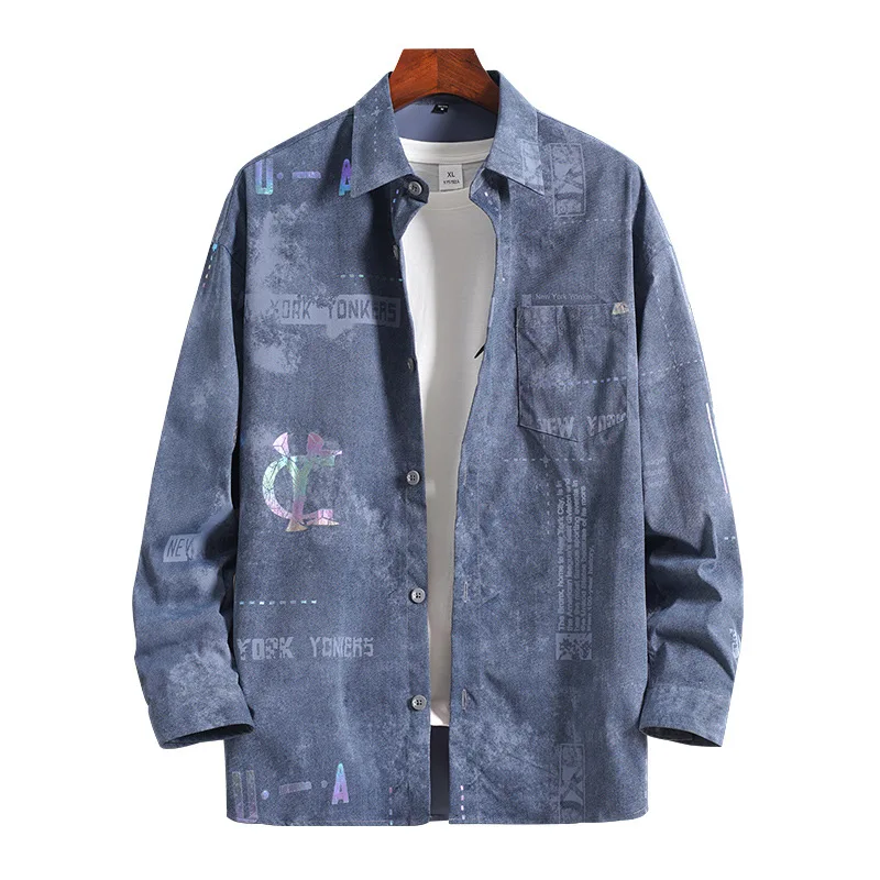 Рубашки для мужчин новинка 2021 модная мужская рубашка с длинным рукавом тонкая в