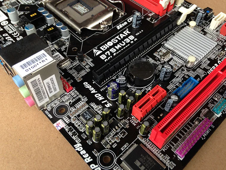 Б/у BIOSTAR B75MU3B оригинальная б/у настольная Материнская плата Intel B75 LGA 1155 DDR3 16 Гб SATA3