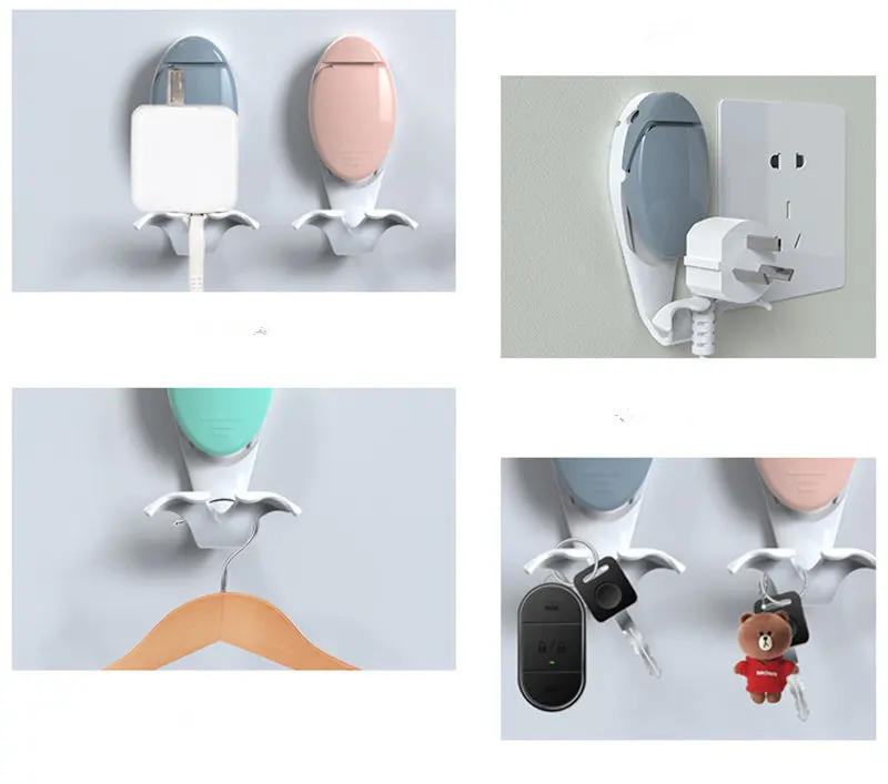 Мощность провода гнездо стеллаж для хранения в форме Кита Разъем Держатель