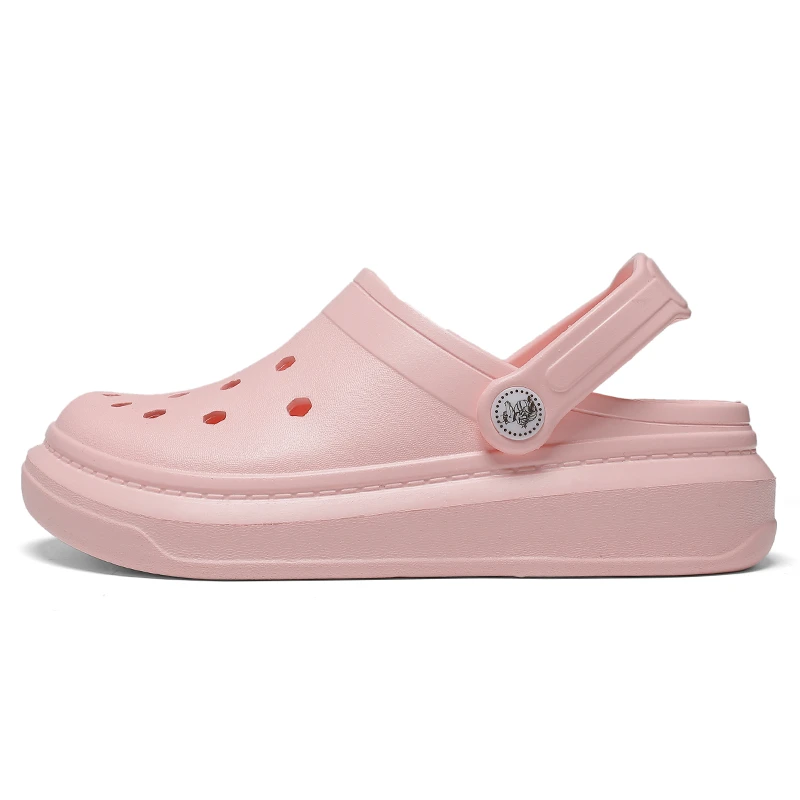 

Similarfree Couple Sandals Summer Women Shoes Rubber Breathable Slippers For Men Size 36-47 Casual Shoes Waterproof Sandals