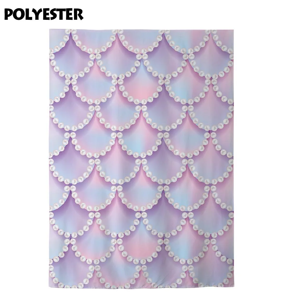 Allenjoy фотографический фон с изображением рыбьей чешуи Цветной жемчуг украшение