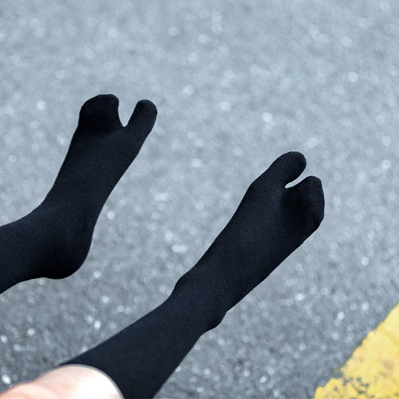 Japanese kimono pure cotton white thigh high socks cosplay girls two fingers socka long/short tube split toe socks stay ups