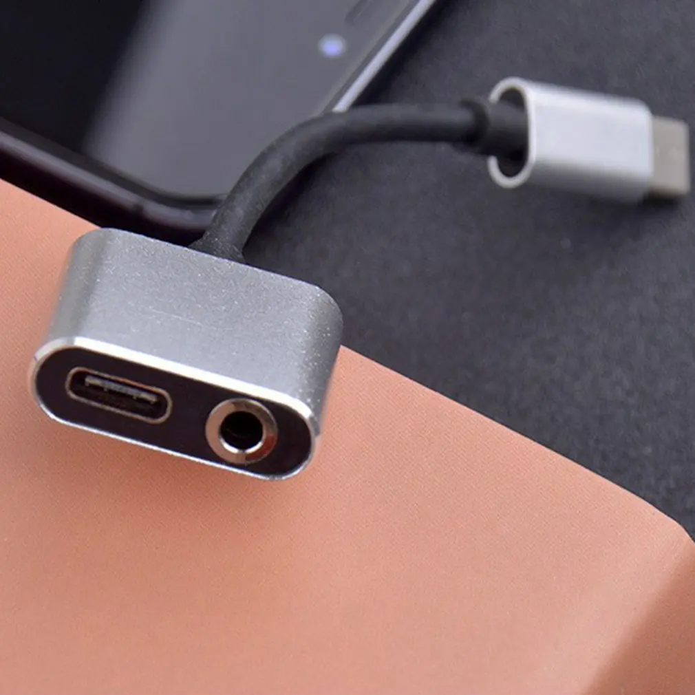 Новинка 2 в 1 переходник с USB Type-C на гнездо 3 5 мм зарядный адаптер типа C до аудио
