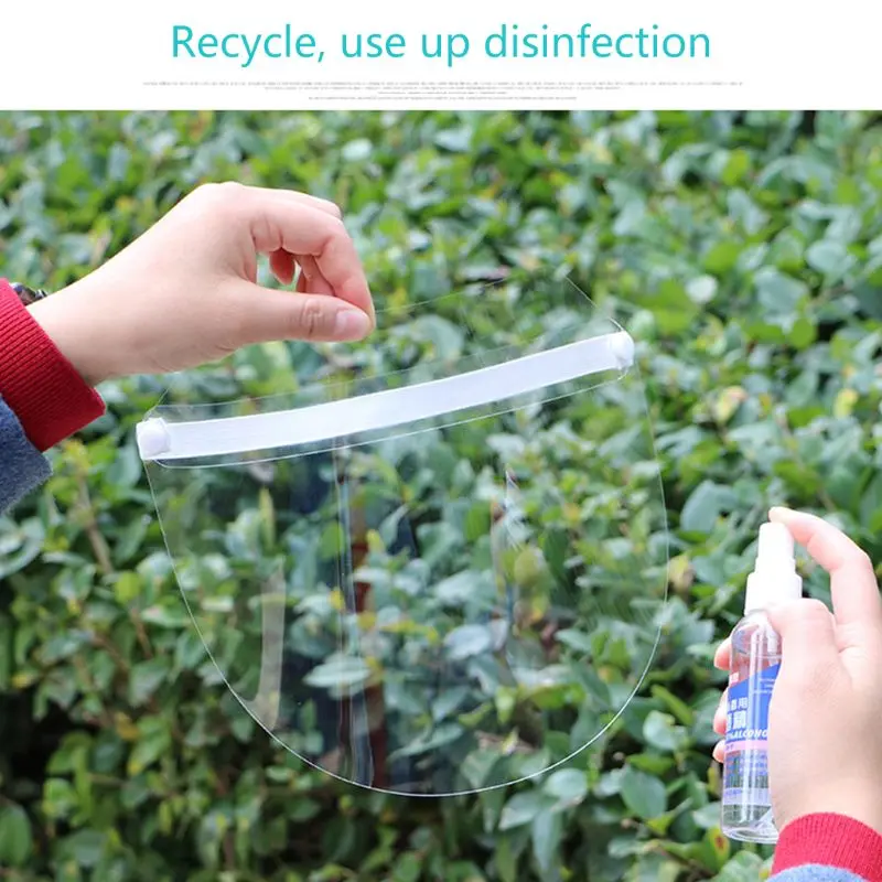 Прозрачная Пыленепроницаемая маска против слюны для полного покрытия лица