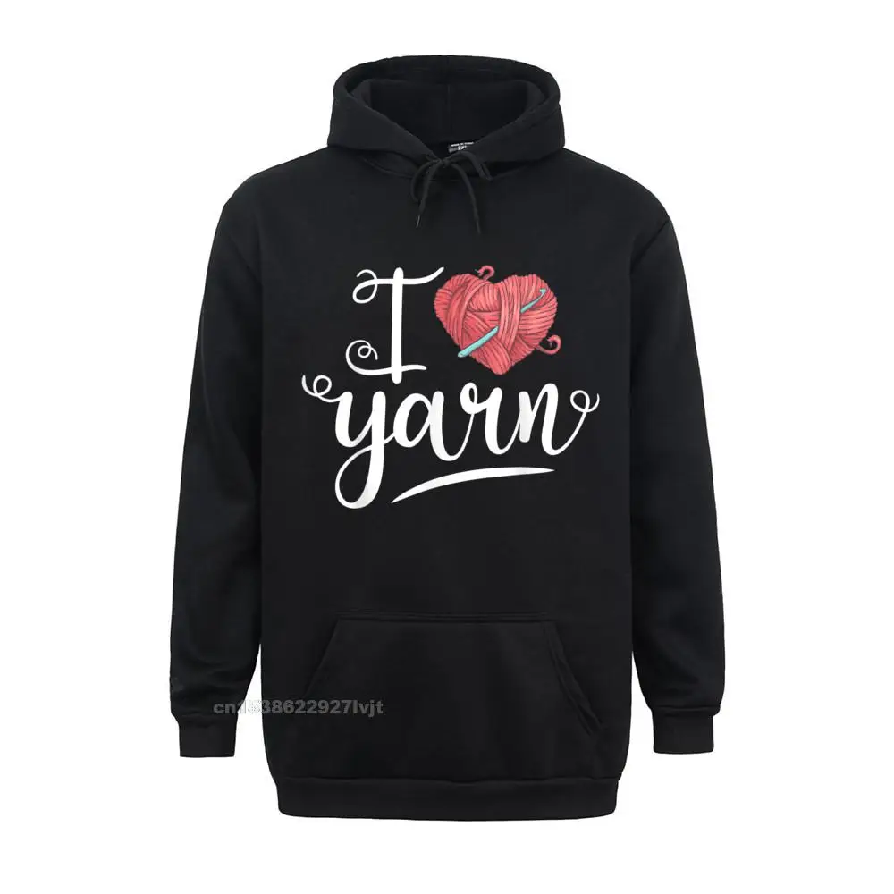 I Love Yarn Knitting Funny Heart Gifts Women Knitters Hoodie New Arrival Men Hoodie Cool Tops Tees Cotton Casual