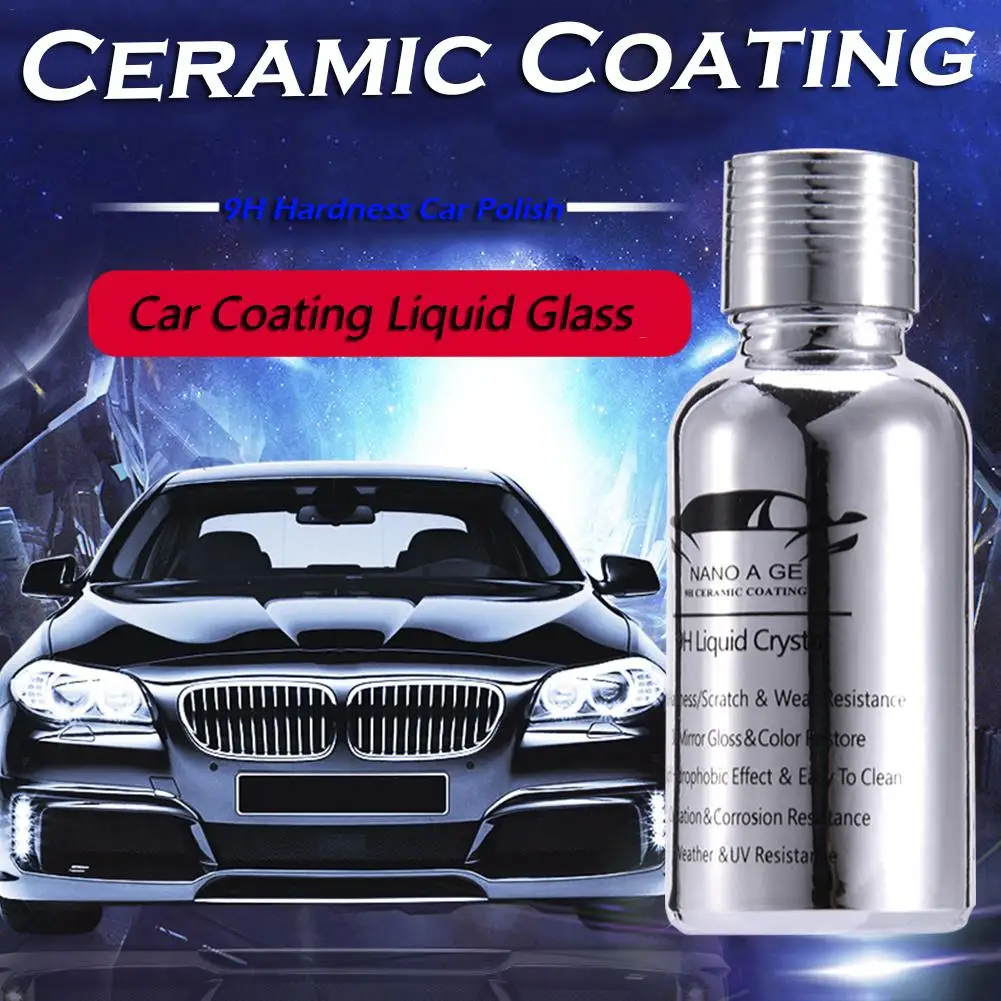 

30ml Nano Car Coating Liquid Glass 9H Liquid Crystal Hardness Car Polish liquid glass High Gloss Nano Ceramic Coating