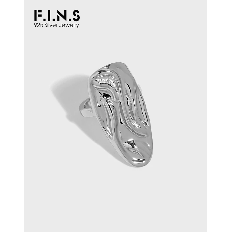

Кольцо для ногтей из серебра 925 пробы с неравномерной волной F.I. S.