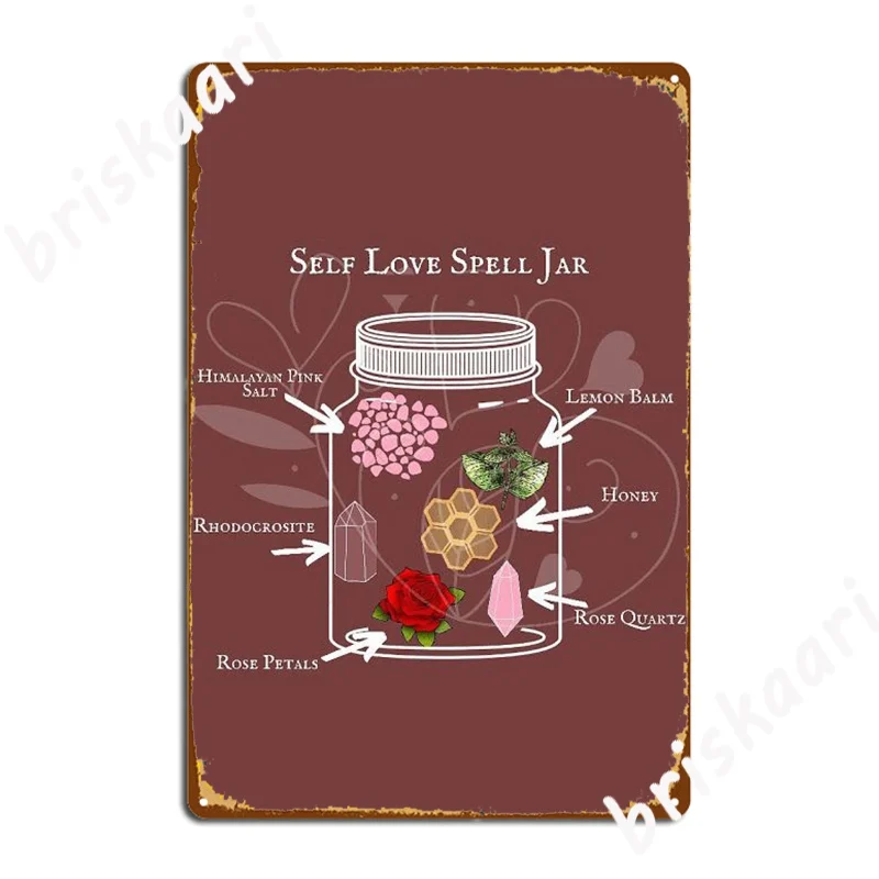 Самолюбящаяся баночка металлическая вывеска Настенный декор клубный домашний