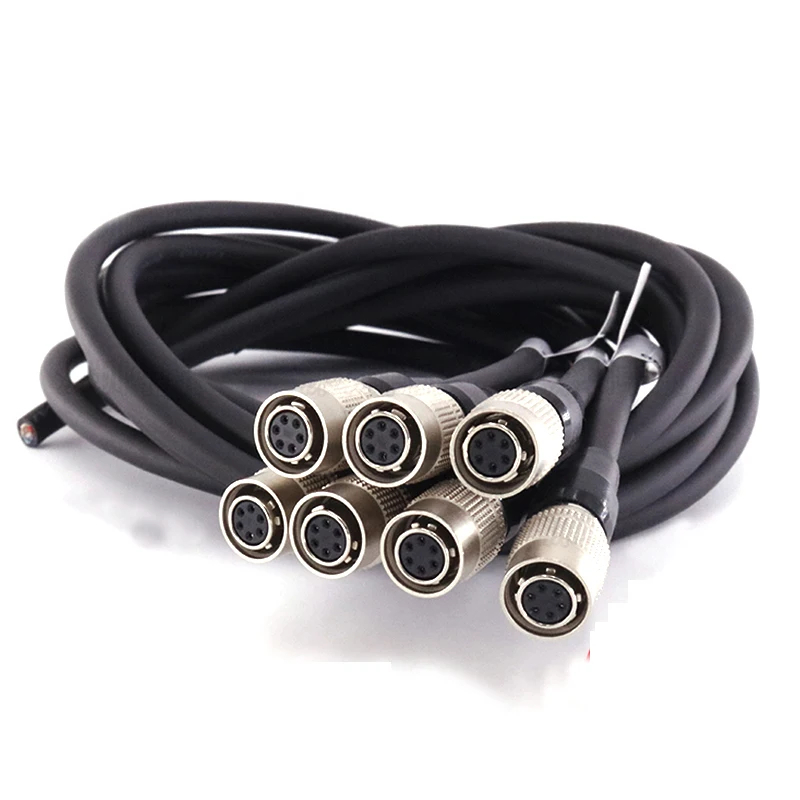 1 шт. high flex hirose 6 pin basler GIGE AVT SFCC-6S hr10a-7p-6s нормальный кабель женский hirose 6pin разъем объектив ПЗС-камеры кабель