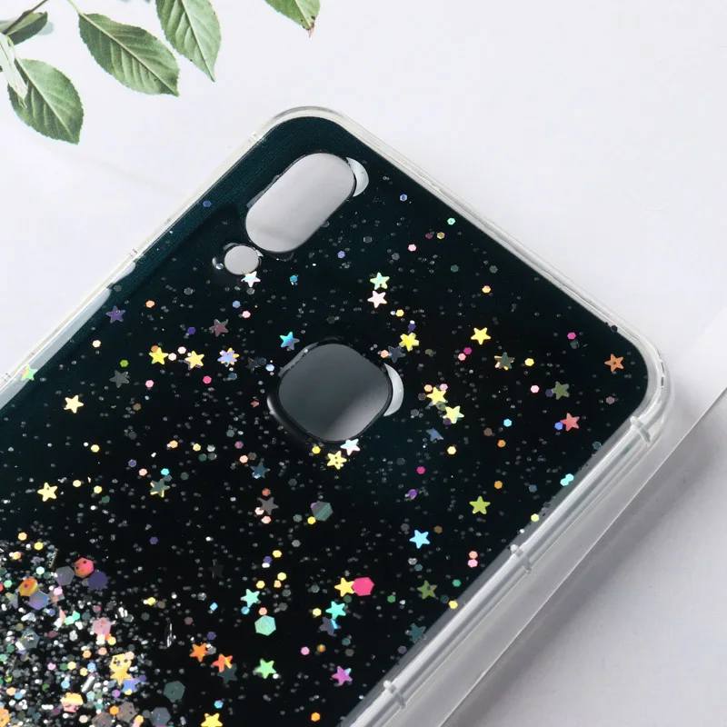 

Glitter Star Epoxy Case For Vivo Y19 Y17 2019 V17 V15 S1 Pro V19 IQOO NEO 3 Y20 U3 Y5s U20 Y3 U10 U3x Y15 Y12 Y9S Cases Covers