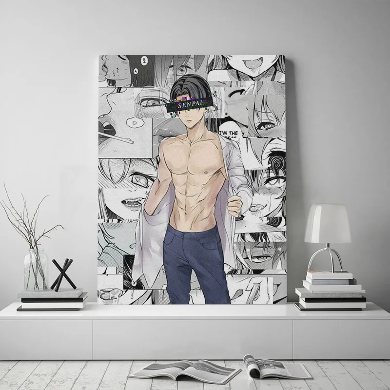 

Canvas Painting Levi Ackerman Shingeki No Kyojin Home Decorationation Anime Role Pictures Poster Wall Art For Living Room