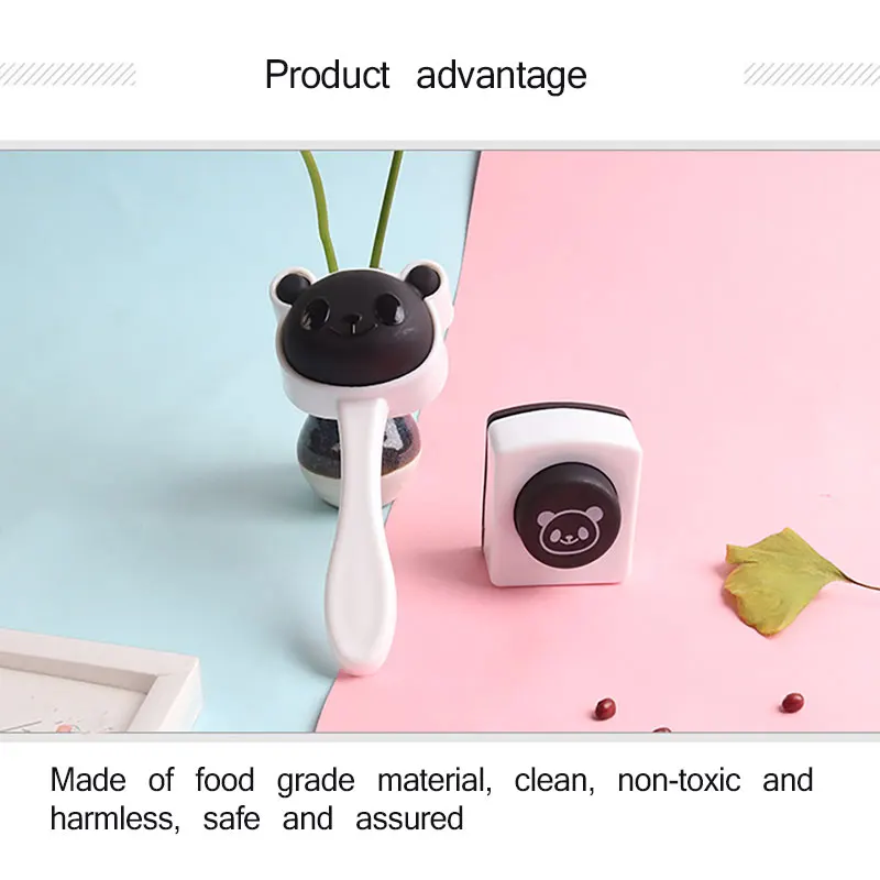 DIY Panda Bear Форма для рисовых шариков Kit пластиковый роллер суши инструмент Базука
