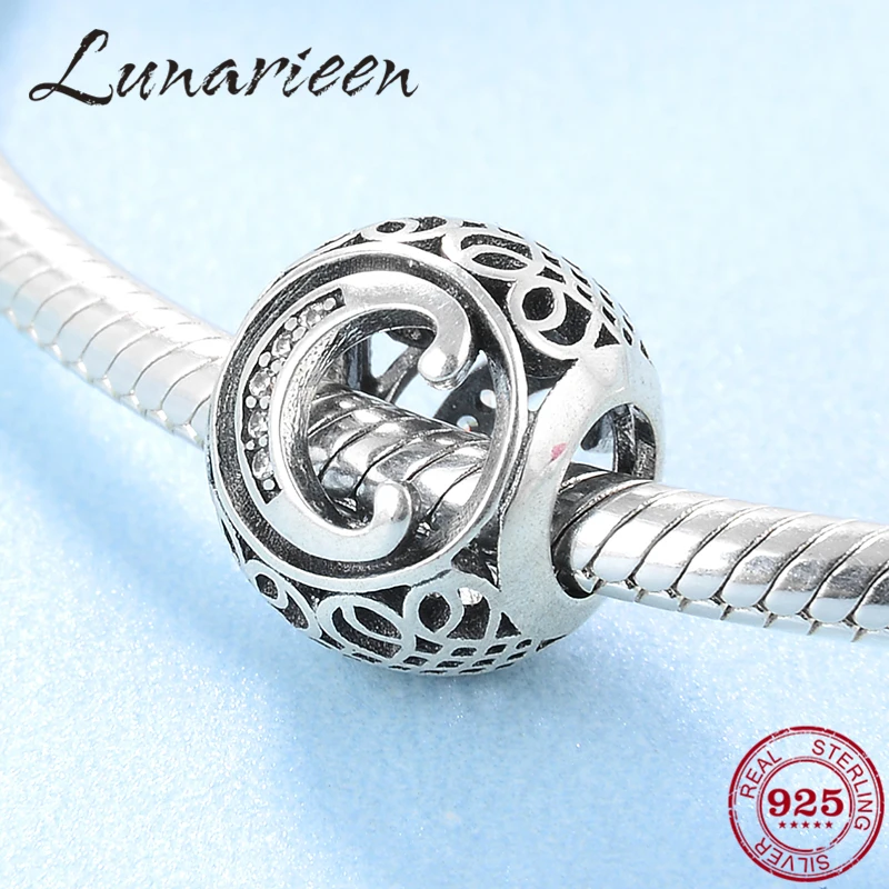 Новые бусины из стерлингового серебра 925 пробы для самостоятельного