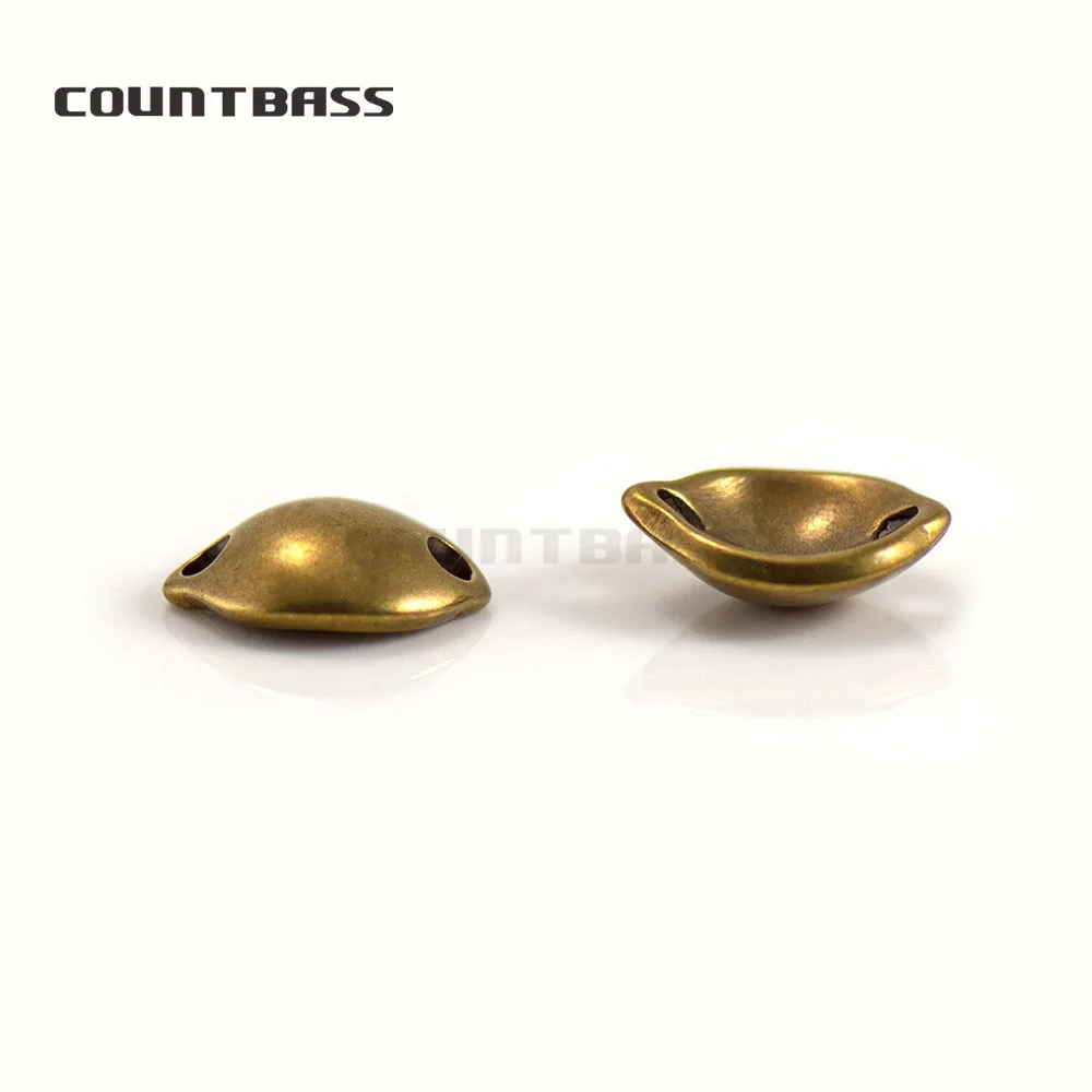 50 шт. Латунные Микро лосося ложка Blanks футболки для девочек Размеры 1/16 унций, бас, щука приманки