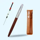Перьевая ручка, деревянная, 0,38 мм, с пером
