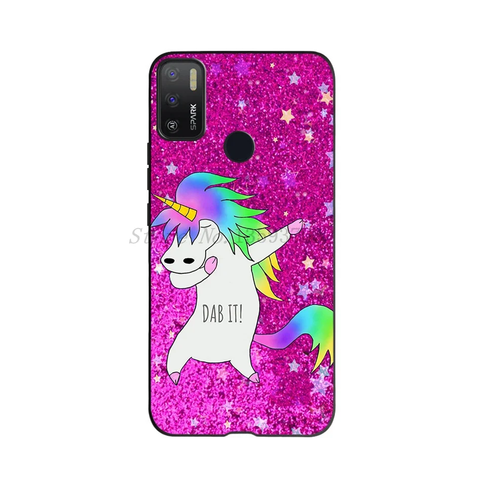 For Tecno Spark 5 Air Case 2020 Luxury Lavender Lemon Dandelion Flower Phone Cover 7.0" KD6 TPU Soft Cases | Мобильные телефоны