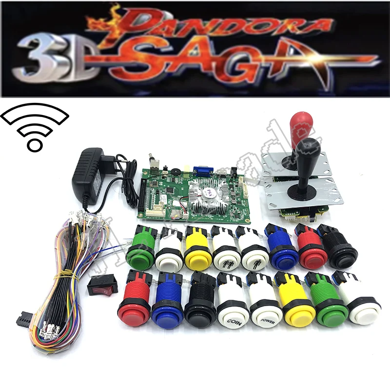 Аркадная игра Baord Pandora 3d обновленная версия 4018 в 1 Wi Fi 4188 2 игрока 5 контактный