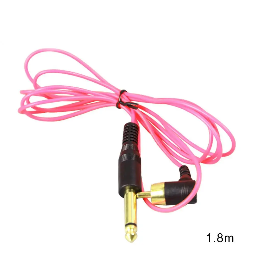 

Ultra Light 90 Degree Right Angled Tattoo RCA Clip Cord Silica Gel 60-core Copper Wire Durable with Thin Silicone Cable