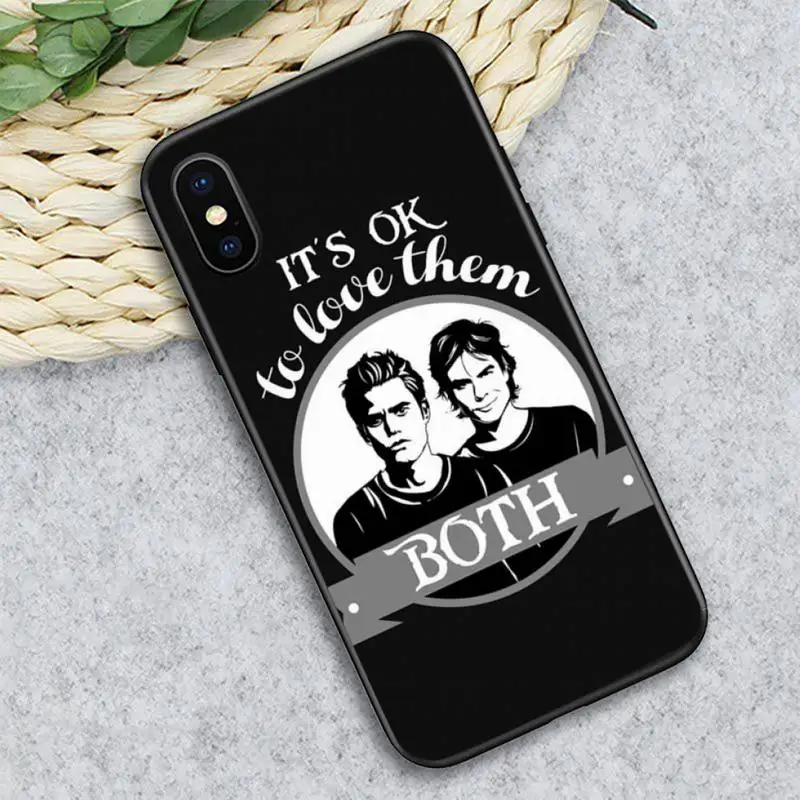 

The Vampire Diaries Stefan Damon Salvatore Phone Case for iPhone 11 12 pro XS MAX 8 7 6 6S Plus X 5S SE 2020 XR mini