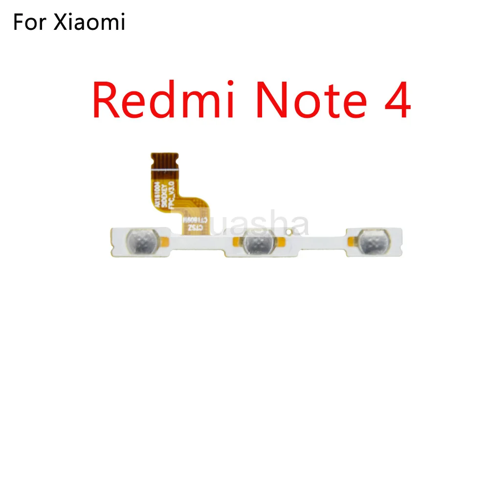 10 шт./лот для Xiaomi Redmi 3 3S 4A 5A Note 2 4 5 Plus Pro 4X кнопка включения и выключения питания
